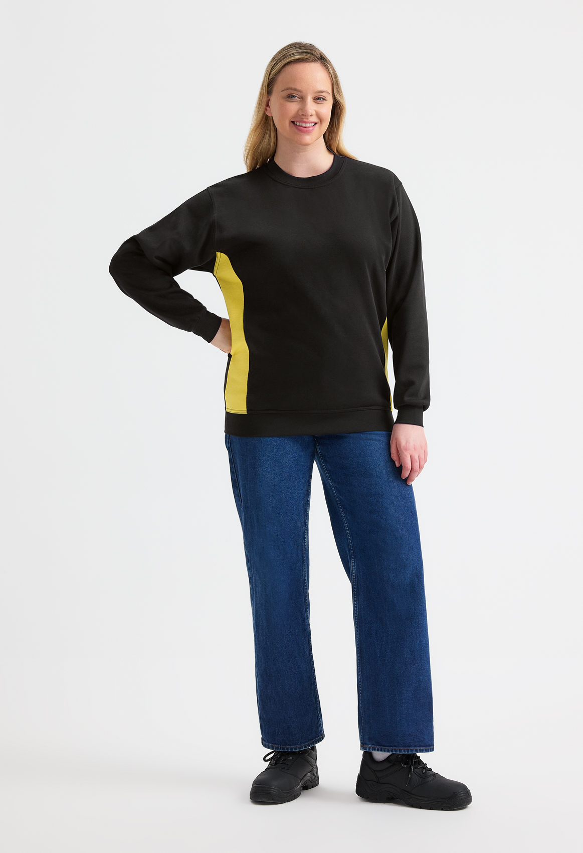 Two Tone Crew Neck Sweatshirt