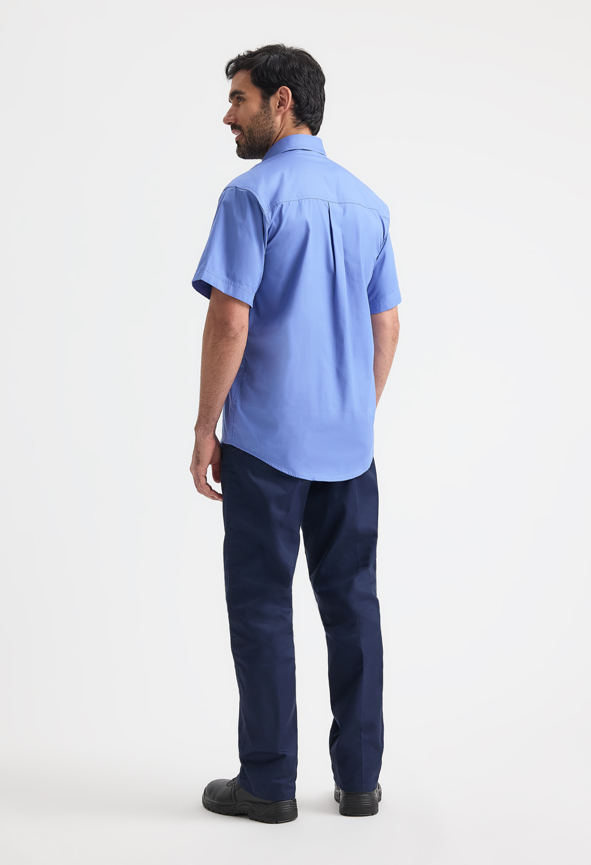 Mens Pinpoint Oxford Half Sleeve Shirt